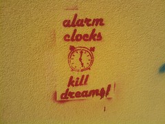 alarm clocks kill dreams