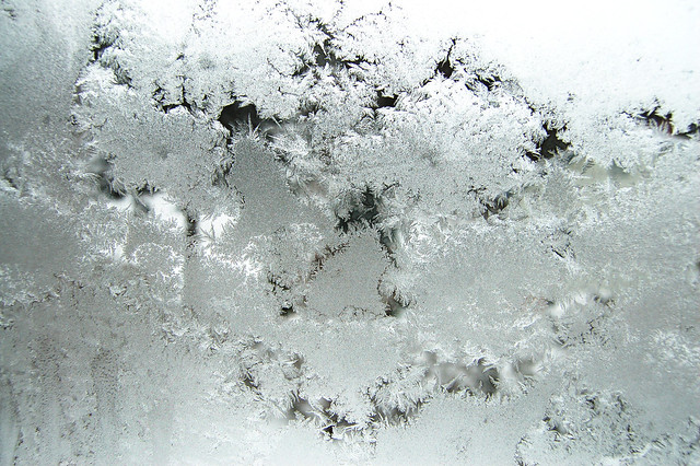 Frosting on the window I (Copyright Hanna Andersson)