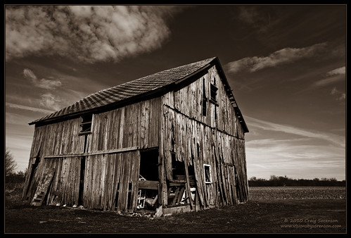 old winter sky usa building field sepia architecture clouds barn rural canon landscape eos march wooden midwest unitedstates decay rustic indiana rochester explore nostalgic slats historical weathered decayed ef2470mmf28lusm 2010 midwestern 5dmkii craigsorenson
