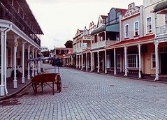 Tauranga New Zealand Historic Village quiet street view 1991