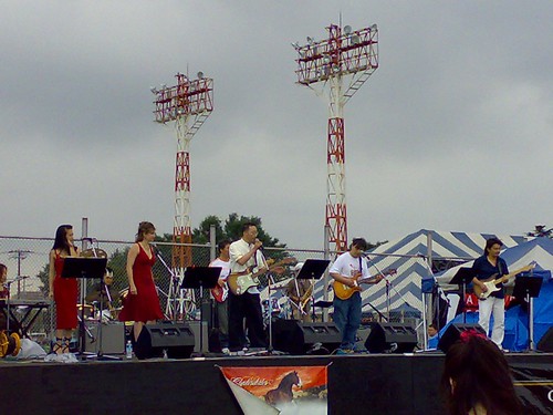 Band performing on stage