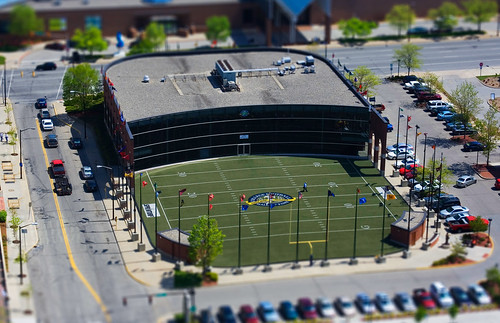 college downtown indiana halloffame southbend tiltshift
