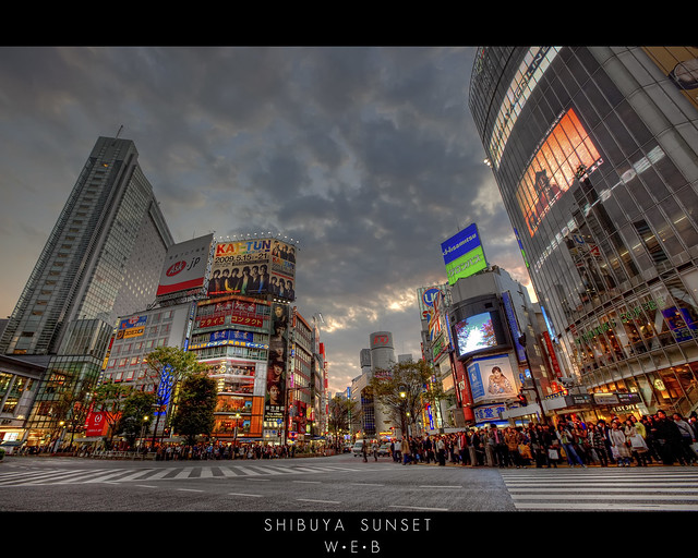 Shibuya Sunset