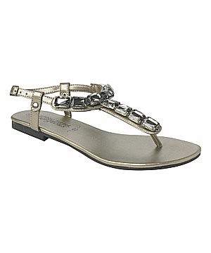 NL Pewter jewel sandals