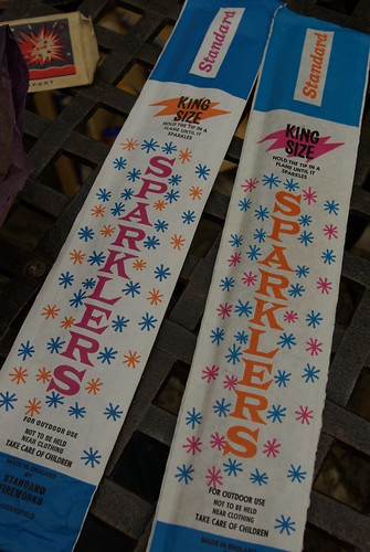 Old Standard Fireworks Sparkler Packets