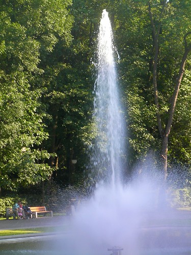 park fountain europe poland polska bialystok białystok