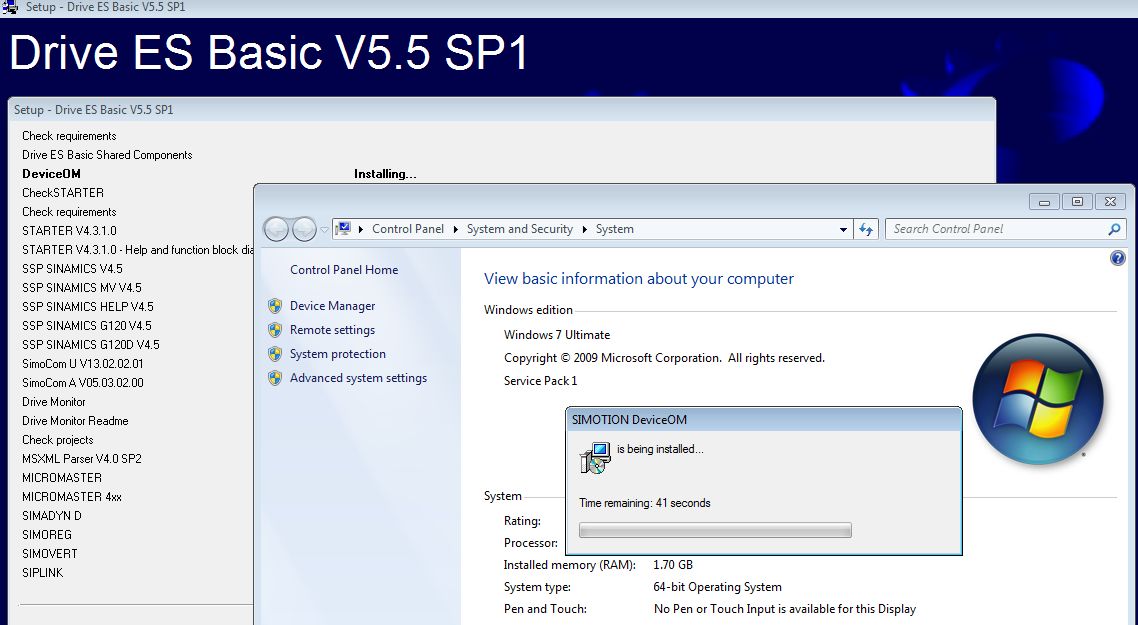 SIEMENS Drive ES Basic v5.5 SP5
