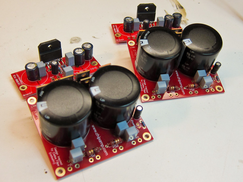 Dual Mono LM3886 amplifiers