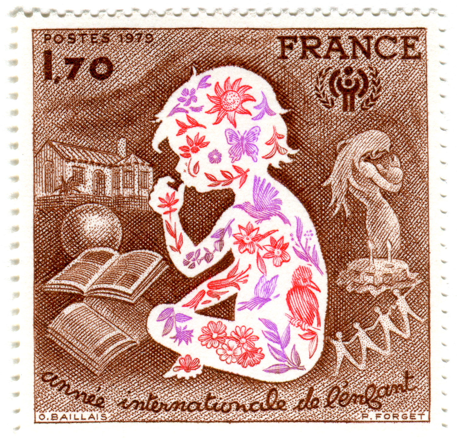 France postage stamp: Year of the Child
