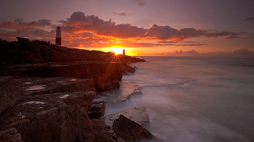 lighthouse sunrise portland dorset portlandbill