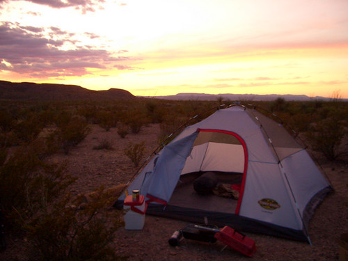 camping sunset nationalpark texas tent westtexas bigbendnationalpark bigbend