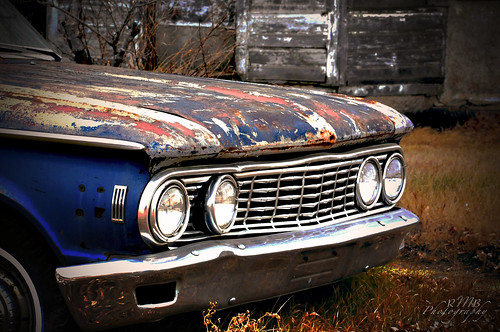 blue winter red canada abandoned car town antique farm historic grill chrome prairie saskatchewan