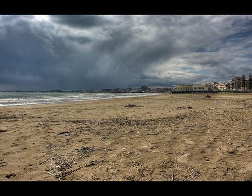 italien italy storm beach clouds strand italia wolken hdr anzio canoneos40d antium