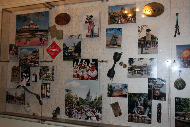Magic Kingdom through the years displays inside Expo Hall