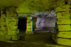 Corps blanc - Carrières Herblay - Conflans (3D anaglyphe)