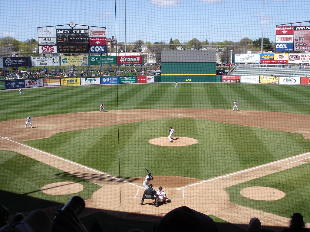 McCoy Stadium overview, Daisuke pitching