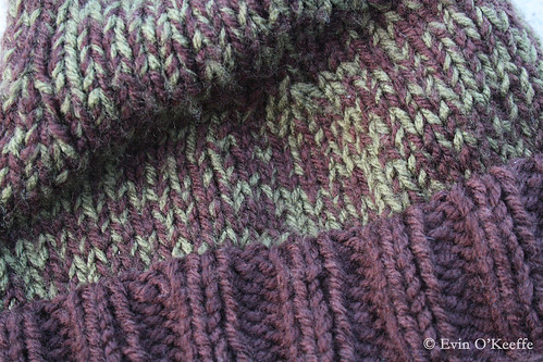 Close-up Mint Chocolate Hand-knit Hat