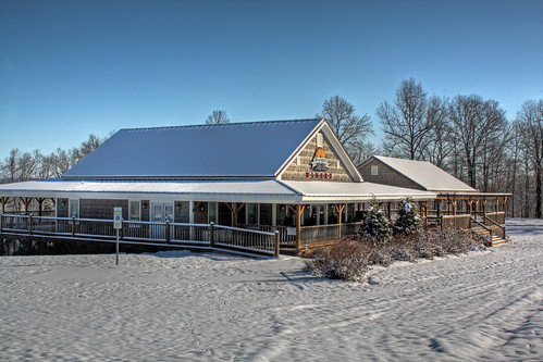 winter snow nc wine northcarolina winery lincolncounty woodmillwinery davidhopkinsphotography ncpedia