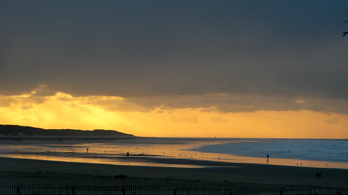 sunset france beach calais englishchannel 2010 europetrip22