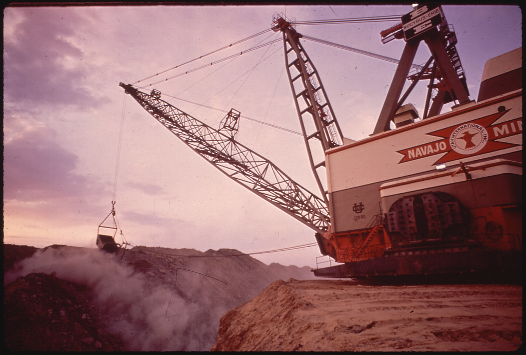 Strip Mining with Dragline Equipment at the Navajo Mine in Northern Arizona