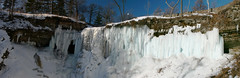 Frozen Minnehaha Falls Panorama
