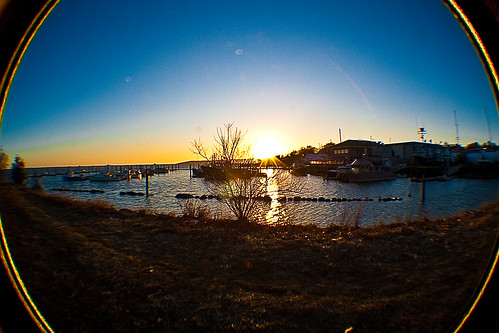 sunrise harbor massachusetts plymouth fisheye