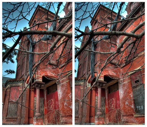 urban ny abandoned stereoscopic stereophotography 3d crosseye day decay urbandecay upstate albany handheld chacha albanyny depth hdr 3dimensional crossview crosseyedstereo 3dphotography 3dstereo