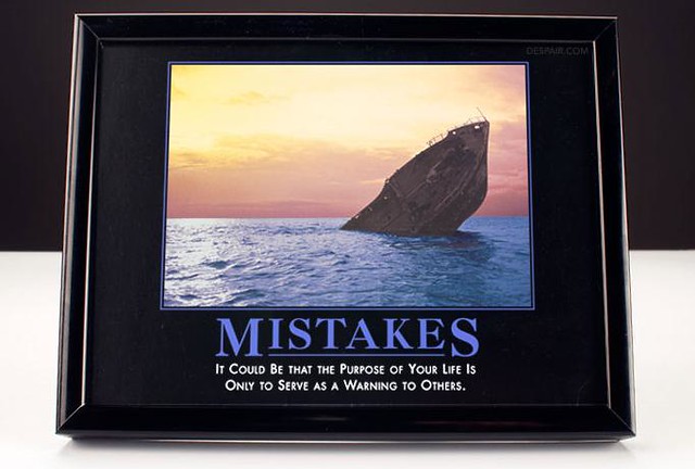 Mistakes that serve for a good