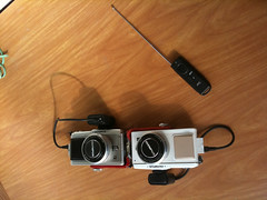 Dual Olympus Pen E-P1 system for stereophotography