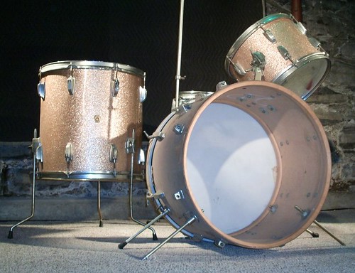 drum champagne sparkle kit ludwig 1965