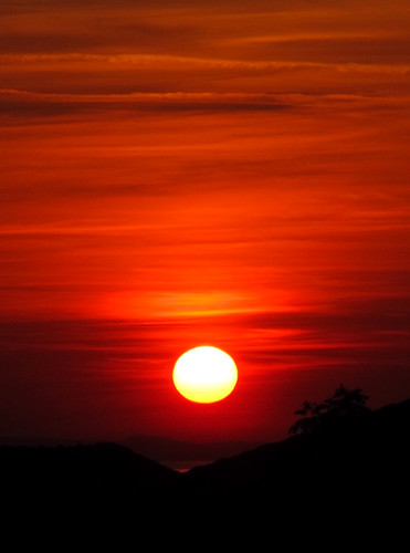 sunset red sun tramonto sole rosso