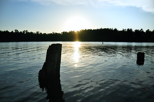 sunset lake nature silhouette wisconsin woodruff northwoods minocqua nikond90 bearskintrail jennifertomaloff