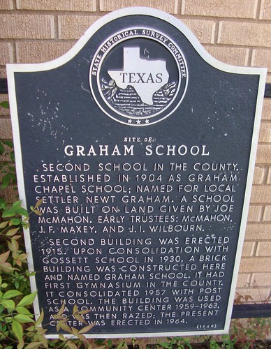texas schools garzacounty graham texaspanhandles texaspanhandleplains westtexas texashistoricalmarkers communitycenters tx northamerica unitedstates us