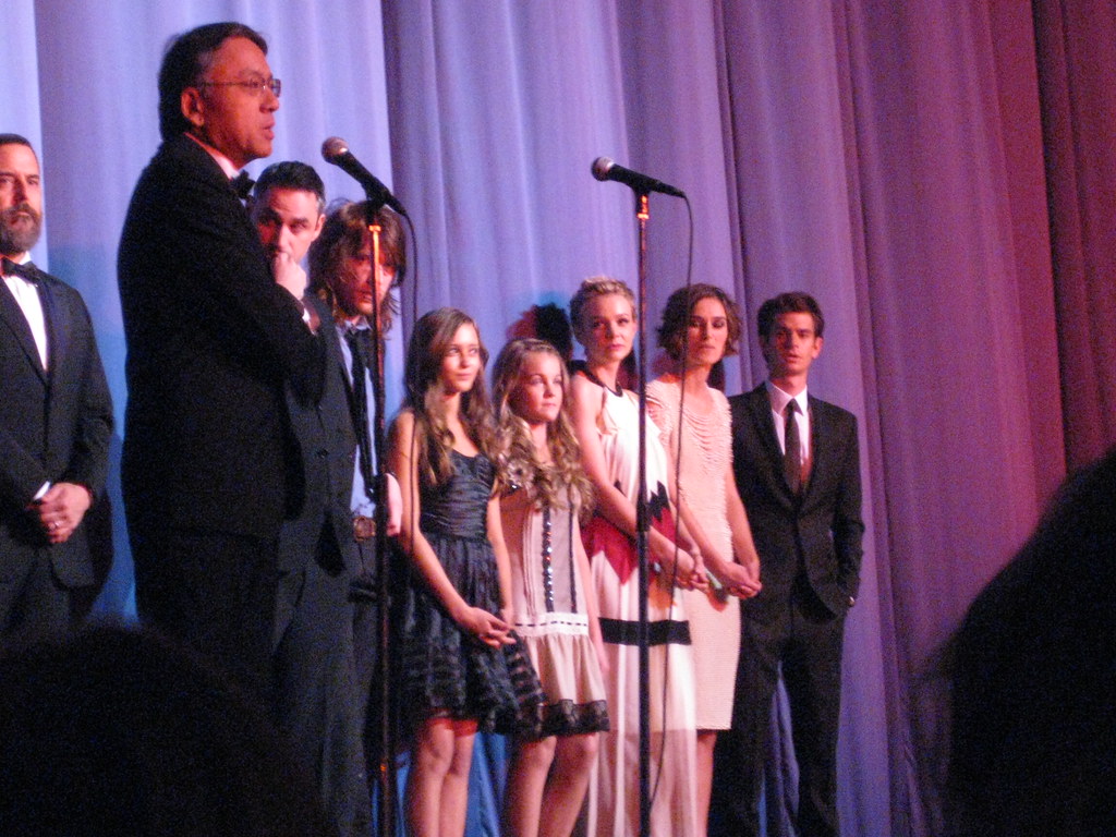 Mark Romanek, Kazuo Ishiguro and some of the Never Let Me Go cast