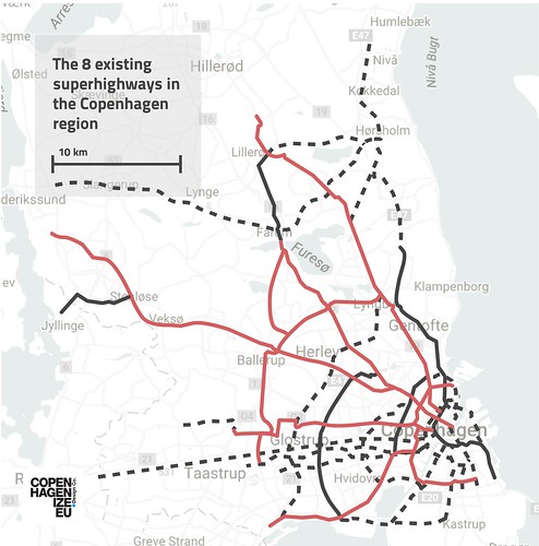 Copenhagen Capital Region Bicycle Superhighway Network