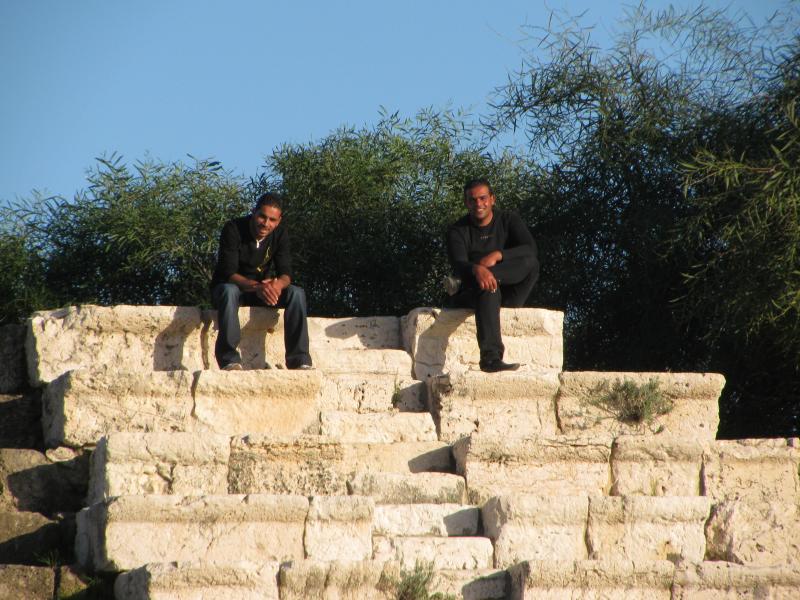 two guys in hippodrome seats
