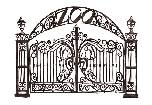 zoo gate coloring pages - photo #34