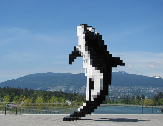 Digital Orca by Douglas Coupland at Vancouver Convention Centre