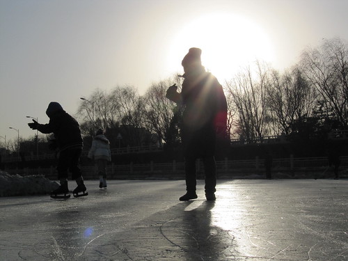 Ice Skating in Beijing