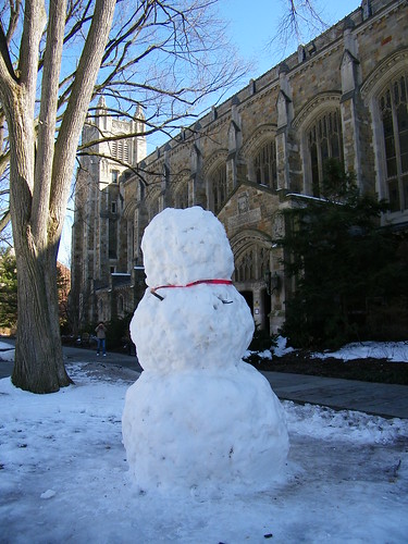 267/365/632 (March 5, 2010) -  Giant Snowman at the University of Michigan's School of Law