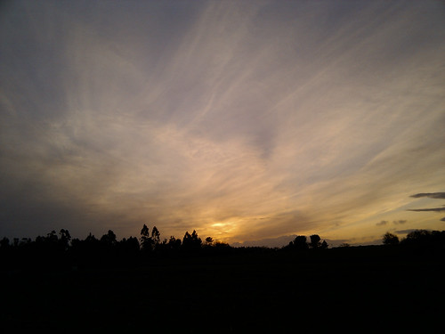 sunset clouds horizon
