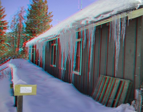 winter ice architecture canon landscape geotagged stereoscopic 3d colorado anaglyph stereo sdm icicle mapped twincam redcyan sd1000