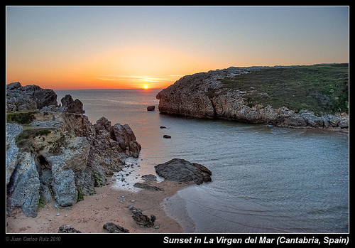 sunset sea españa sol beach del de mar nikon playa puesta virgen hdr santander cantabria concordians worldtrekker