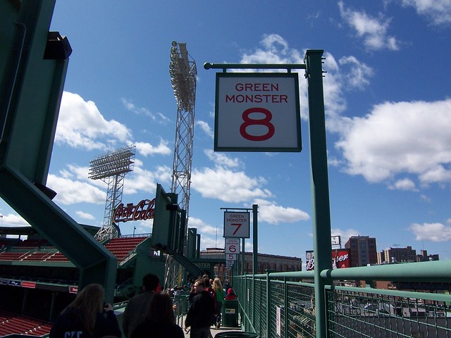 the top of the green monster
