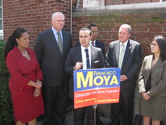 Rallying Elected Officials in Queens for Francisco Moya