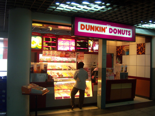 Dunkin Donuts in Bangkok Bus Station