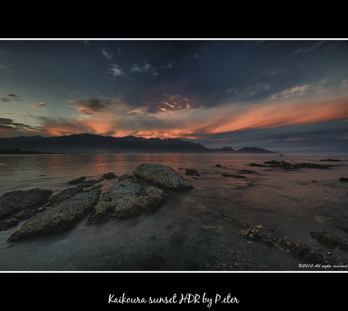 sunset sea newzealand nature water landscape canterbury material kaikoura hdr greatphotographers nikond90 pinnaclephotography poeexcellence nikhdrefexpro