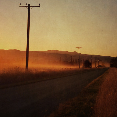 road sunset texture rural square golden evening bravo country canterbury electricity getty farms dirtroad poles dust gravelroad cheviot powerpoles paddocks bsquare northcanterbury flypapertextures ©borealnz