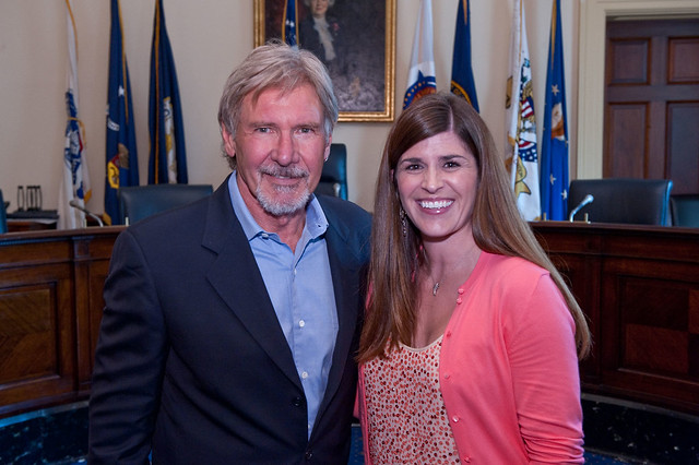 Aircraft Owners & Pilots Association member Harrison Ford on Capitol Hill