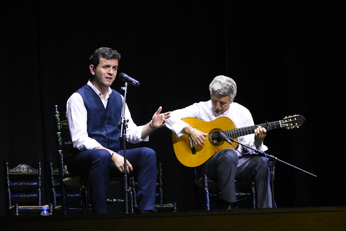 Mario Radío en un festival flamenco del Club Vistazul
